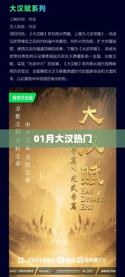大汉一月热门热点解析